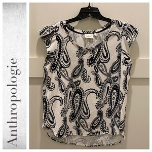 Anthropologie Madrona Paisley Print Tank Top by Deletta